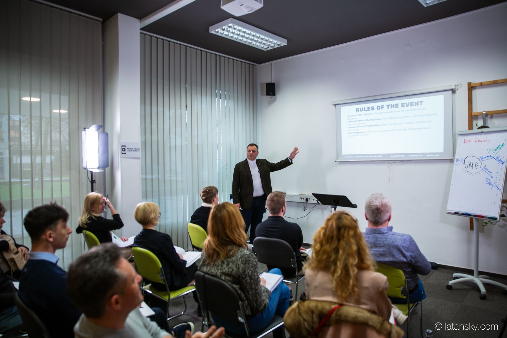 Mykola Latansky teaching a live masterclass