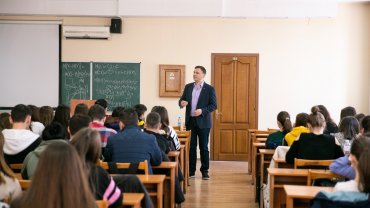 A master class for students of ONEU, Odesa, Ukraine