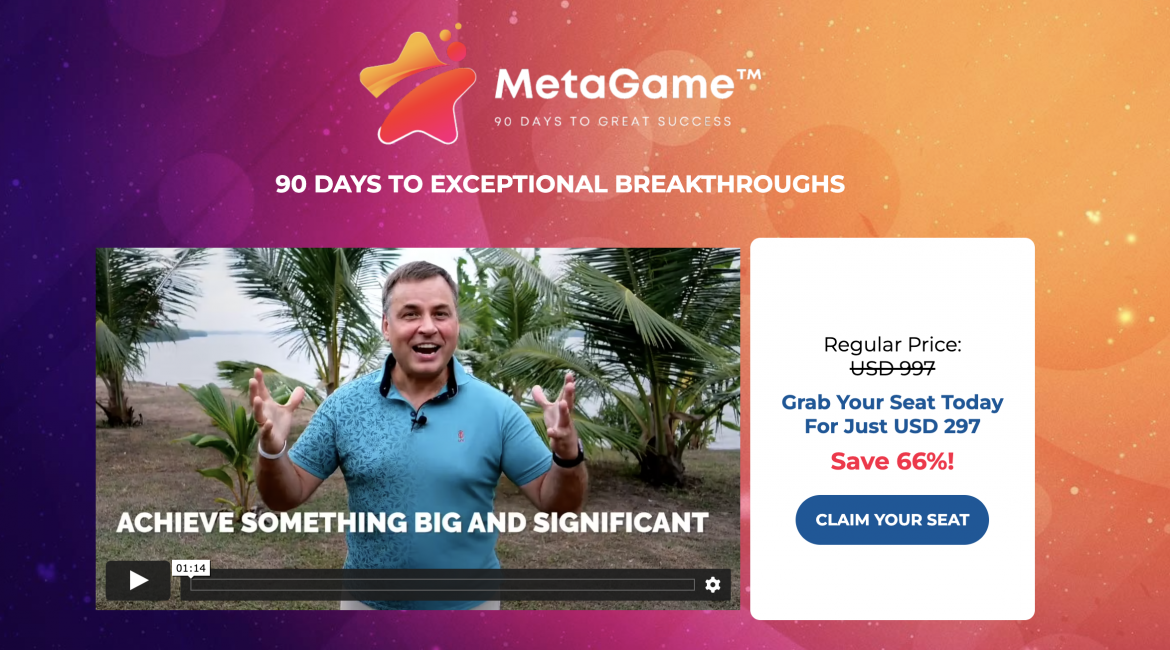 Online coaching program METAGAME™