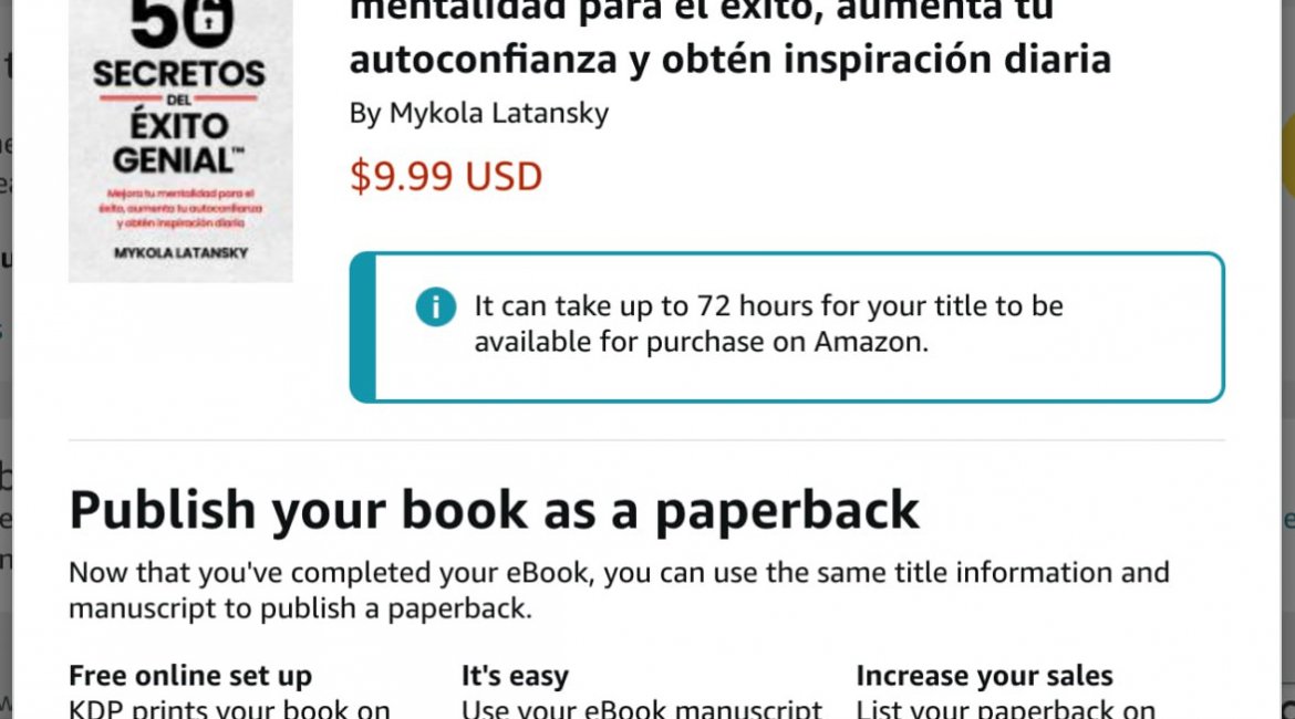 It just happened—my first book in Spanish has been published!
